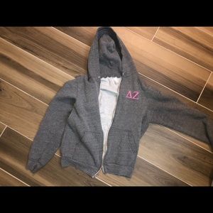 Delta Zeta zip up hoodie